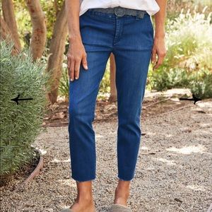 Frank & Eileen Italian Denim Crop Chinos